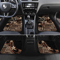 Samoa Manuia le Aso Tuto'atasi Car Mats Siapo Mamanu Mix Tatau Marlin LT7 Set 4pcs Black - Polynesian Pride
