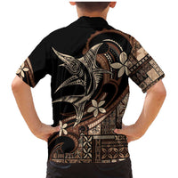 Samoa Manuia le Aso Tuto'atasi Family Matching Mermaid Dress and Hawaiian Shirt Siapo Mamanu Mix Tatau Marlin