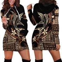 Samoa Manuia le Aso Tuto'atasi Hoodie Dress Siapo Mamanu Mix Tatau Marlin