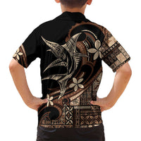 Samoa Manuia le Aso Tuto'atasi Kid Hawaiian Shirt Siapo Mamanu Mix Tatau Marlin LT7 - Polynesian Pride
