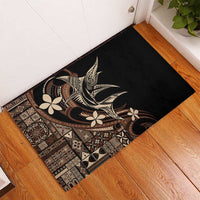 Samoa Manuia le Aso Tuto'atasi Rubber Doormat Siapo Mamanu Mix Tatau Marlin LT7 - Polynesian Pride