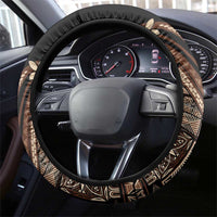 Samoa Manuia le Aso Tuto'atasi Steering Wheel Cover Siapo Mamanu Mix Tatau Marlin LT7 - Polynesian Pride