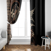 Samoa Manuia le Aso Tuto'atasi Window Curtain Siapo Mamanu Mix Tatau Marlin LT7 - Polynesian Pride
