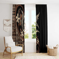 Samoa Manuia le Aso Tuto'atasi Window Curtain Siapo Mamanu Mix Tatau Marlin LT7 - Polynesian Pride