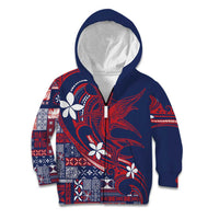 Samoa Manuia le Aso Tuto'atasi Kid Hoodie Siapo Mamanu Mix Tatau Marlin - Flag Color