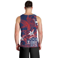 Samoa Manuia le Aso Tuto'atasi Men Tank Top Siapo Mamanu Mix Tatau Marlin - Flag Color
