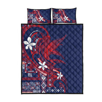 Samoa Manuia le Aso Tuto'atasi Quilt Bed Set Siapo Mamanu Mix Tatau Marlin - Flag Color LT7 - Polynesian Pride