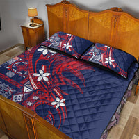 Samoa Manuia le Aso Tuto'atasi Quilt Bed Set Siapo Mamanu Mix Tatau Marlin - Flag Color LT7 - Polynesian Pride