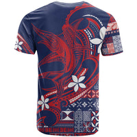 Samoa Manuia le Aso Tuto'atasi T Shirt Siapo Mamanu Mix Tatau Marlin - Flag Color