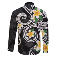 Kanaka Maoli Hawaii Plumeria Family Matching Tank Maxi Dress and Hawaiian Shirt Dancing Tentacles Black Style