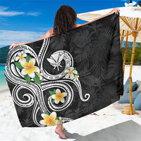 Kanaka Maoli Hawaii Plumeria Sarong Dancing Tentacles Black Style