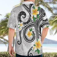 Kanaka Maoli Hawaii Plumeria Hawaiian Shirt Dancing Tentacles White Style LT7 - Polynesian Pride