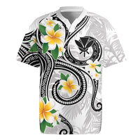 Kanaka Maoli Hawaii Plumeria Rugby Jersey Dancing Tentacles White Style