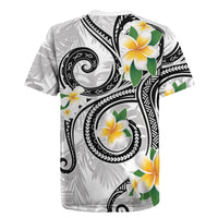 Kanaka Maoli Hawaii Plumeria Rugby Jersey Dancing Tentacles White Style