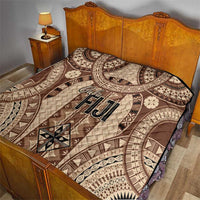 Bula Fiji Vintage Quilt Brown Masi Motifs