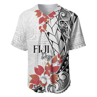 Bula Fiji Day Baseball Jersey Tagimaucia on Masi Pattern
