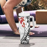 Bula Fiji Day Tumbler With Handle Tagimaucia on Masi Pattern LT7 - Polynesian Pride