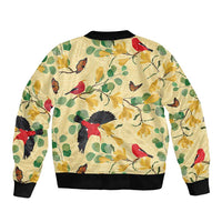 Aloha Hawaii Bomber Jacket I'iwi on Mamane Pastel Cream LT7 - Polynesian Pride