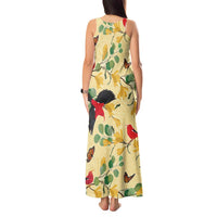 Aloha Hawaii Tank Maxi Dress I'iwi on Mamane Pastel Cream LT7 - Polynesian Pride