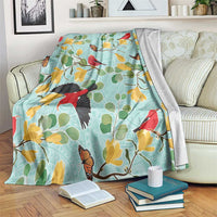 Aloha Hawaii Blanket I'iwi on Mamane Pastel Turquoise LT7 Turquoise - Polynesian Pride