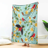 Aloha Hawaii Blanket I'iwi on Mamane Pastel Turquoise LT7 - Polynesian Pride