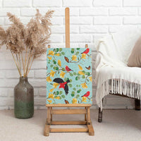 Aloha Hawaii Canvas Wall Art I'iwi on Mamane Pastel Turquoise LT7 - Polynesian Pride
