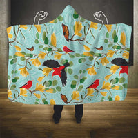 Aloha Hawaii Hooded Blanket I'iwi on Mamane Pastel Turquoise LT7 - Polynesian Pride