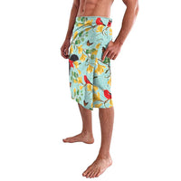 Aloha Hawaii Lavalava I'iwi on Mamane Pastel Turquoise LT7 - Polynesian Pride