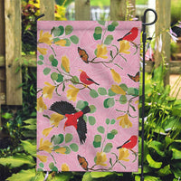Aloha Hawaii Garden Flag I'iwi on Mamane Pastel Pink LT7 Garden Flag Pink - Polynesian Pride