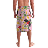 Aloha Hawaii Lavalava I'iwi on Mamane Pastel Pink LT7 - Polynesian Pride