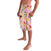 Aloha Hawaii Lavalava I'iwi on Mamane Pastel Pink LT7 - Polynesian Pride