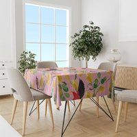 Aloha Hawaii Tablecloth I'iwi on Mamane Pastel Pink LT7 - Polynesian Pride