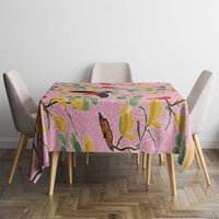 Aloha Hawaii Tablecloth I'iwi on Mamane Pastel Pink LT7 - Polynesian Pride