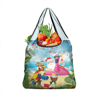Have Yourself A Beachy Little Christmas Grocery Bag with Santa Chilling LT7 1-pack One Size Colorful - Polynesian Pride