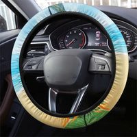 Have Yourself A Beachy Little Christmas Steering Wheel Cover with Santa Chilling - Polynesian Pride