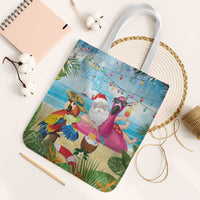 Have Yourself A Beachy Little Christmas Tote Bag with Santa Chilling - Polynesian Pride