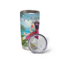 Have Yourself A Beachy Little Christmas Tumbler Cup with Santa Chilling - Polynesian Pride