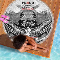 Aotearoa Personalized Beach Blanket Proud To Be Maori LT7 - Polynesian Pride