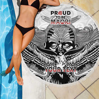 Aotearoa Personalized Beach Blanket Proud To Be Maori LT7 - Polynesian Pride