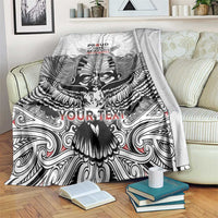 Aotearoa Personalized Blanket Proud To Be Maori LT7 White - Polynesian Pride