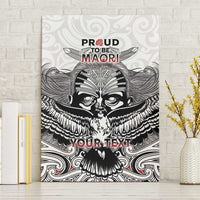 Aotearoa Personalized Canvas Wall Art Proud To Be Maori LT7 Without Frame White - Polynesian Pride
