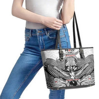 Aotearoa Personalized Leather Tote Bag Proud To Be Maori LT7 - Polynesian Pride