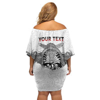 Aotearoa Personalized Off Shoulder Short Dress Proud To Be Maori LT7 - Polynesian Pride
