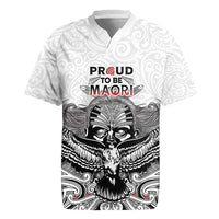 Aotearoa Personalized Rugby Jersey Proud To Be Maori LT7 White - Polynesian Pride