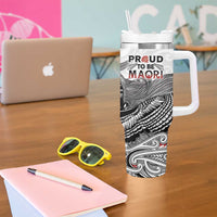 Aotearoa Personalized Tumbler With Handle Proud To Be Maori LT7 - Polynesian Pride
