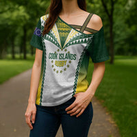 Cook Islands Rugby Custom Cross Shoulder Shirt Kuki's Aitu Champions LT7 - Polynesian Pride