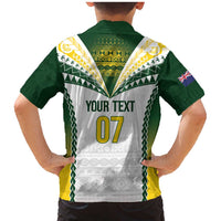 Cook Islands Rugby Custom Family Matching Mermaid Dress and Hawaiian Shirt Kuki's Aitu Champions - Polynesian Pride