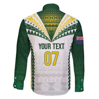 Cook Islands Rugby Custom Family Matching Off The Shoulder Long Sleeve Dress and Hawaiian Shirt Kuki's Aitu Champions - Polynesian Pride