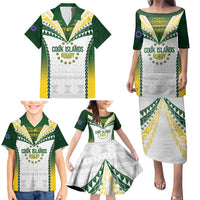 Cook Islands Rugby Custom Family Matching Puletasi and Hawaiian Shirt Kuki's Aitu Champions - Polynesian Pride