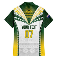 Cook Islands Rugby Custom Family Matching Short Sleeve Bodycon Dress and Hawaiian Shirt Kuki's Aitu Champions - Polynesian Pride